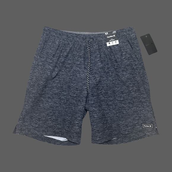 Hurley Static Volley Swim Short Size M Black NWT HSP22VMS-03945 - Picture 1 of 7